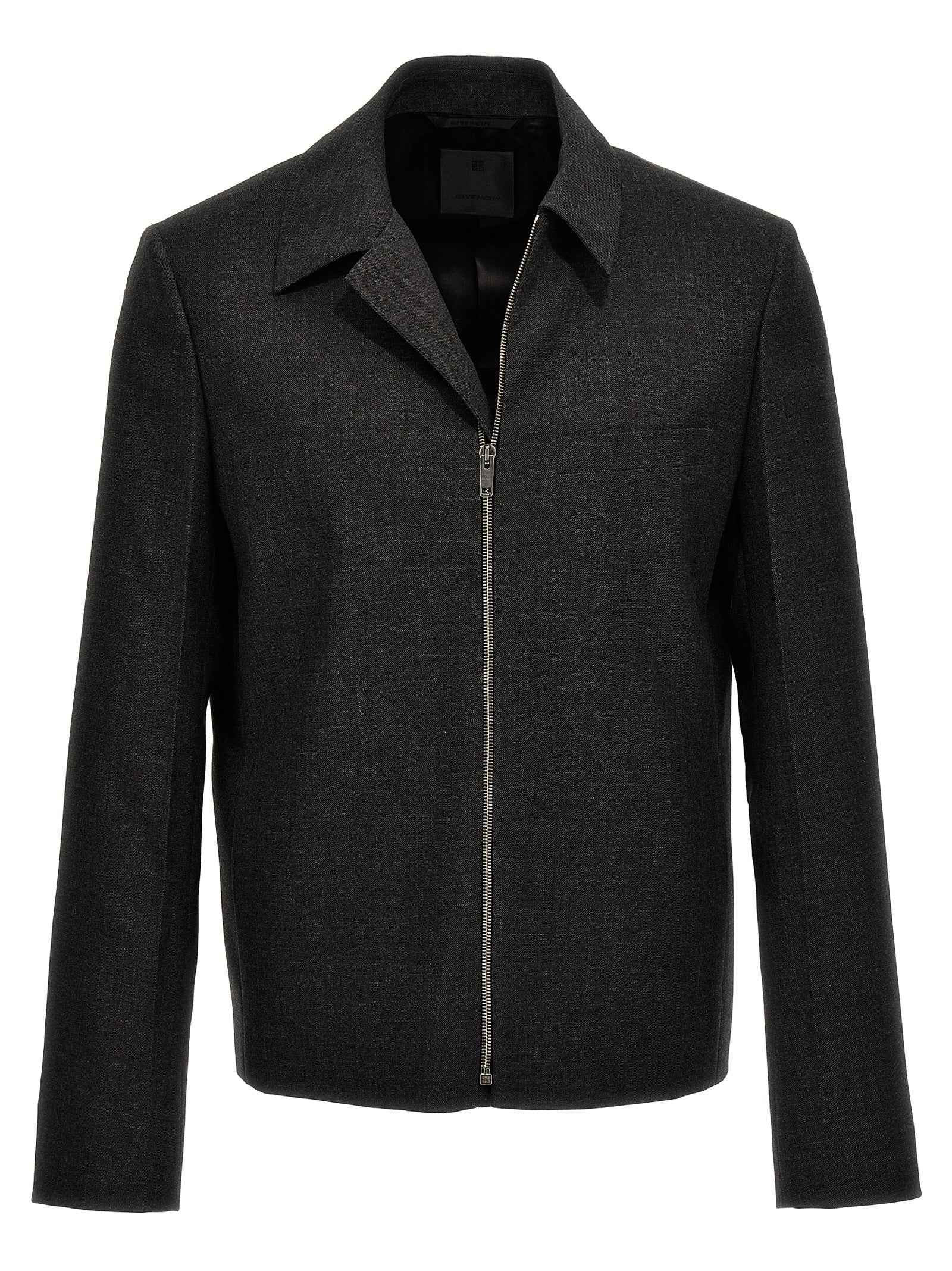 Gray Virgin Wool Jacket
