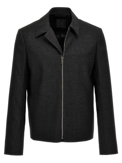 Gray Virgin Wool Jacket