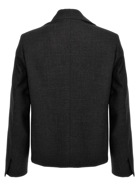 Gray Virgin Wool Jacket
