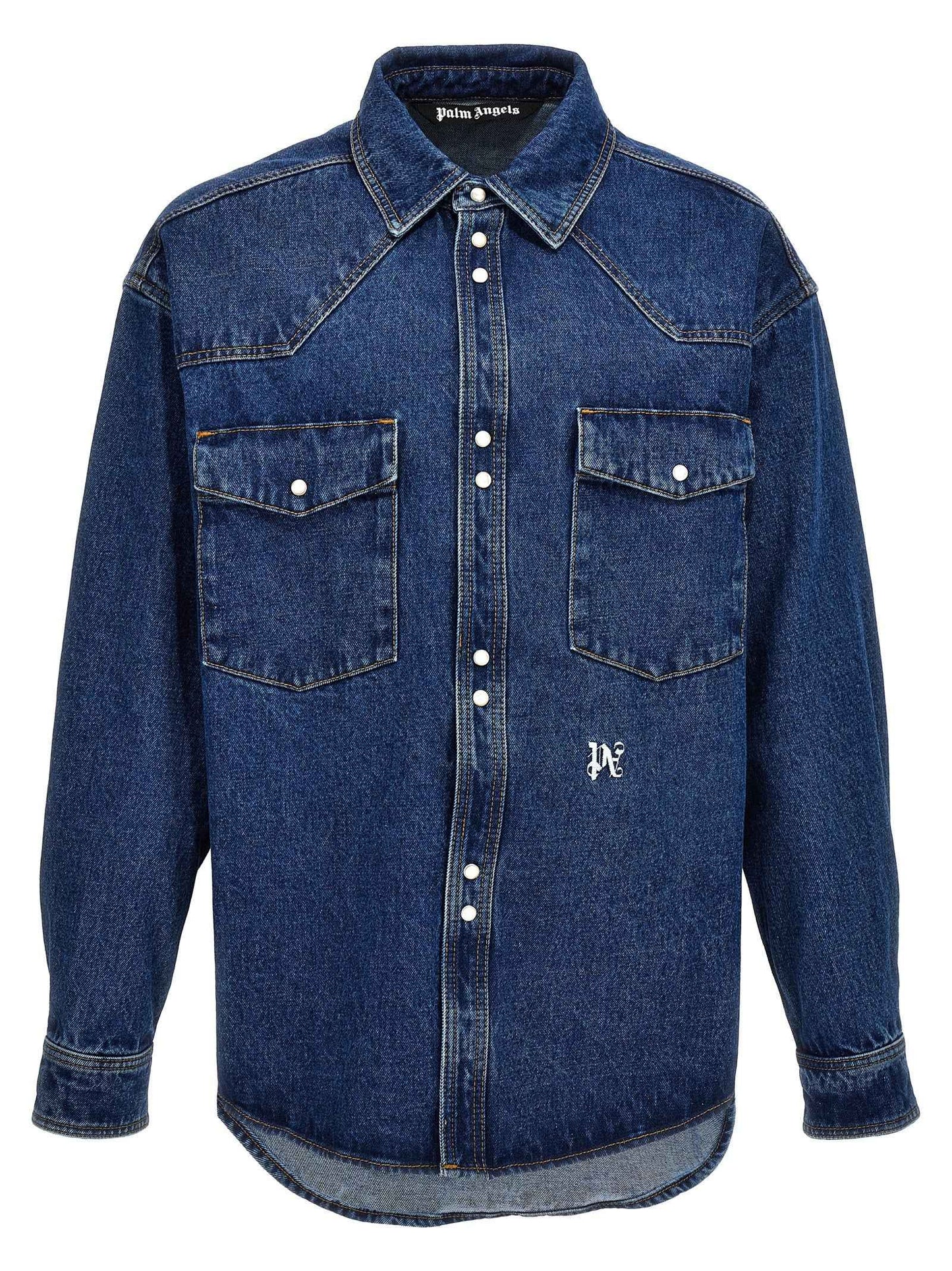 Blue Polyester Denim Jacket