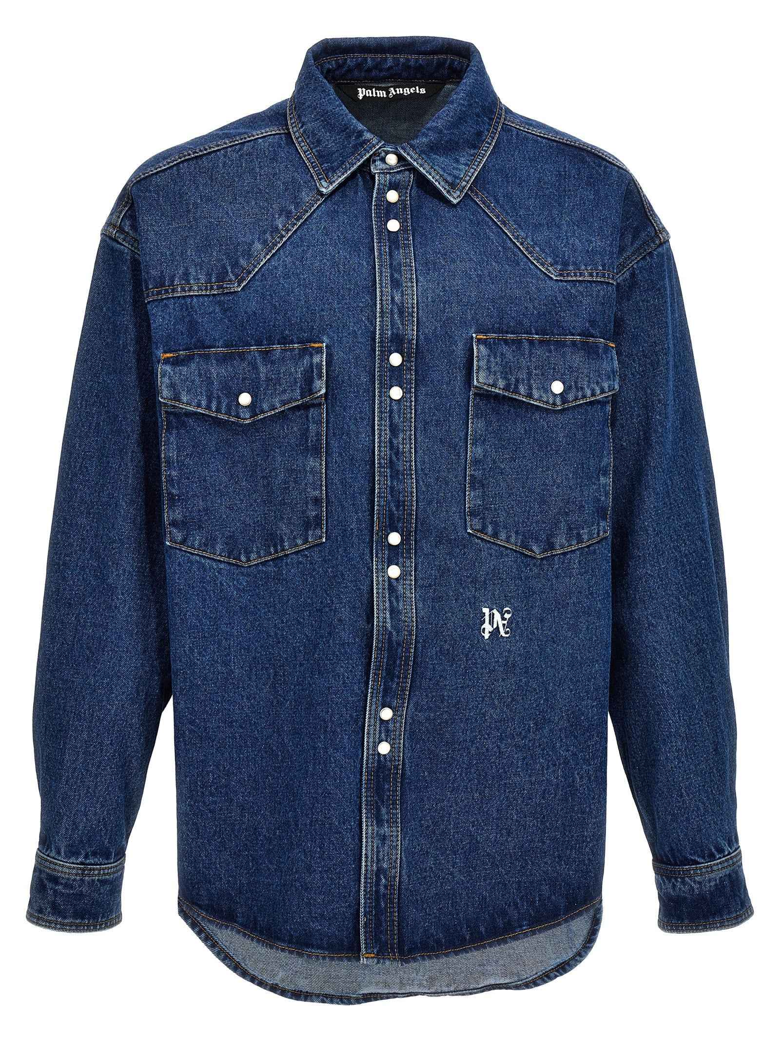 Blue Polyester Denim Jacket