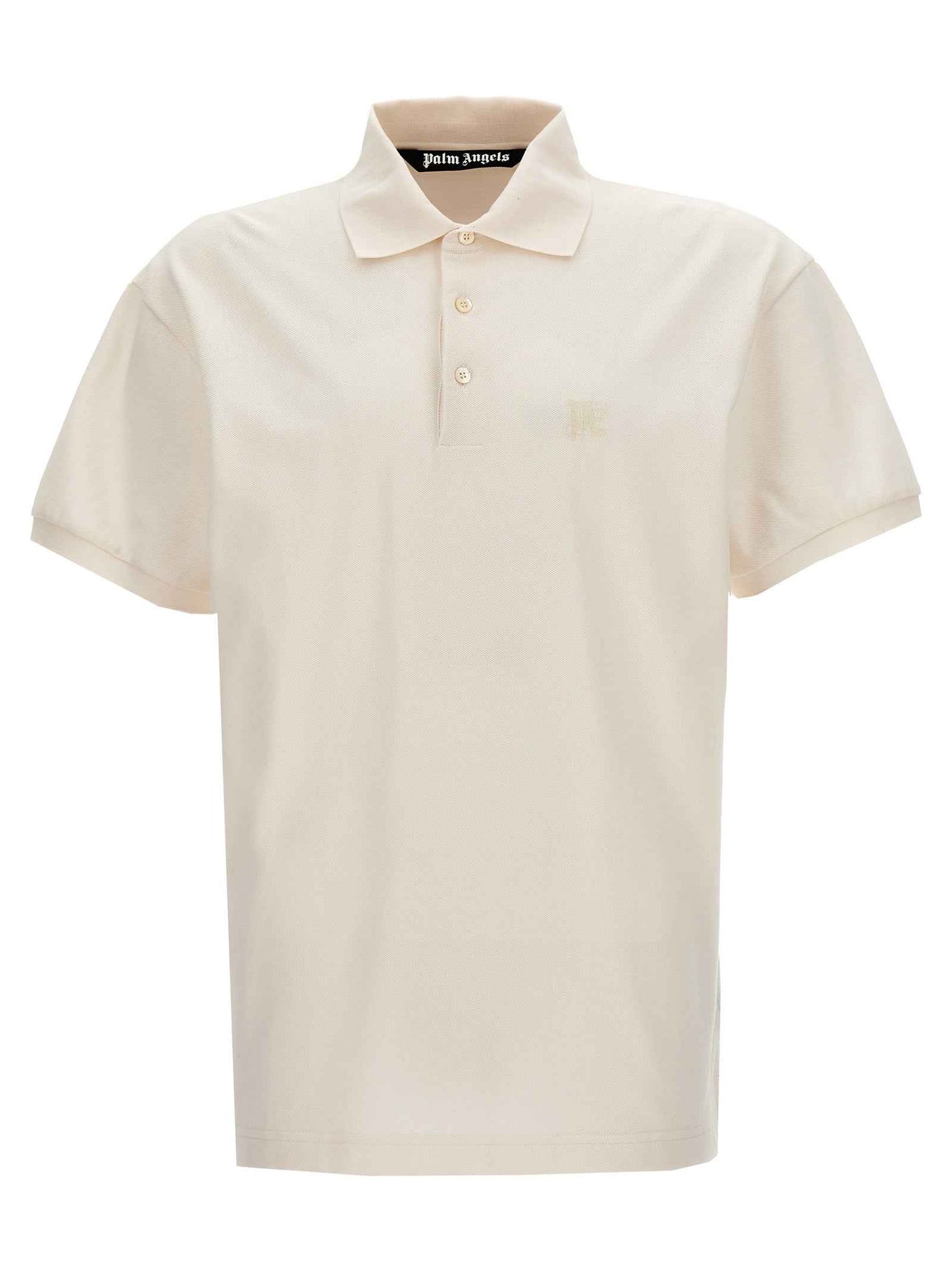 White Polyester Polo Shirt