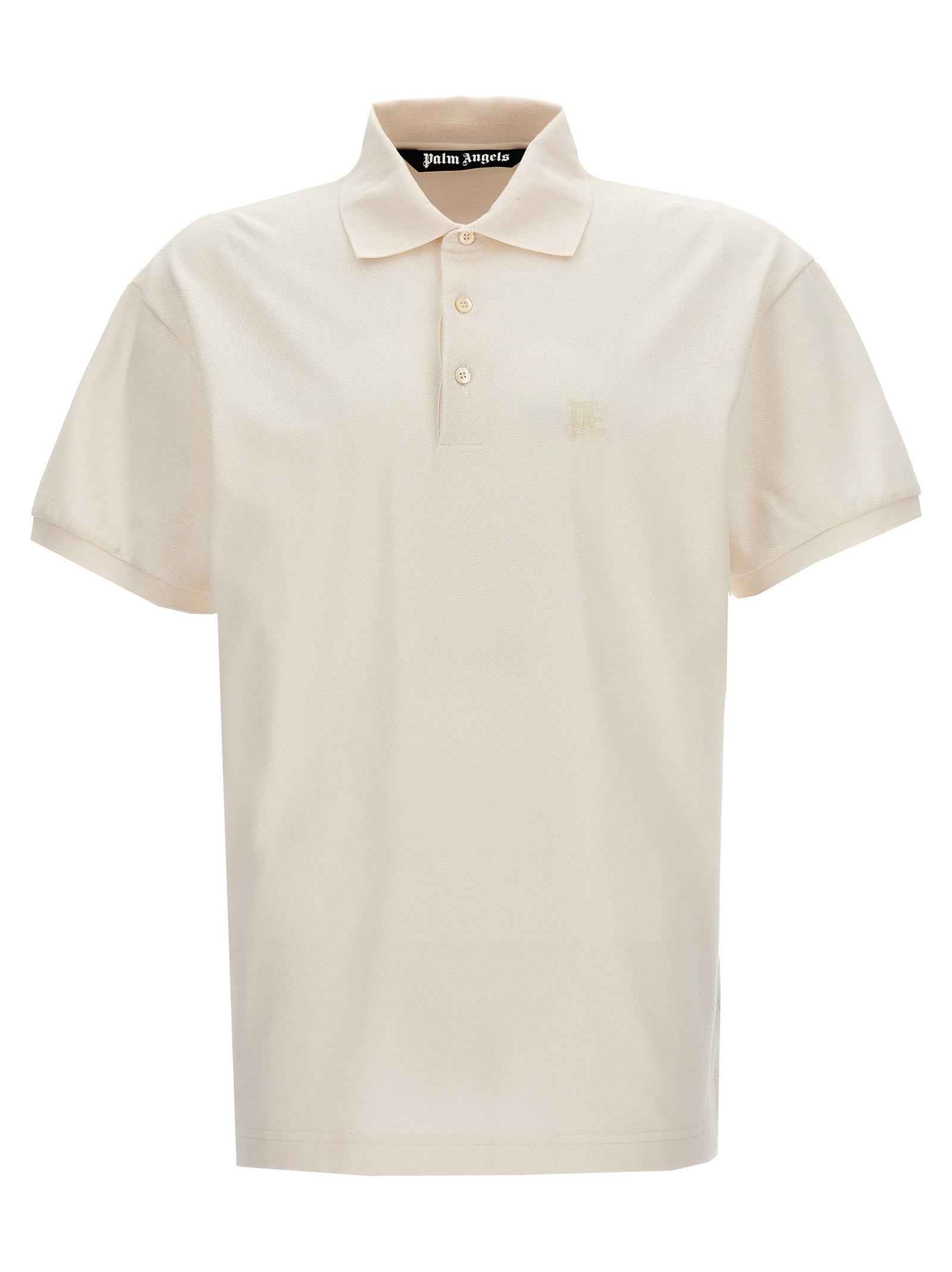 White Polyester Polo Shirt