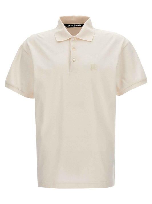 White Polyester Polo Shirt