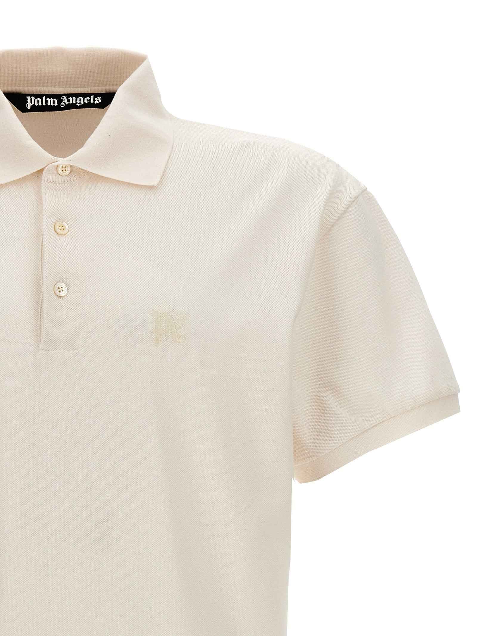 White Polyester Polo Shirt