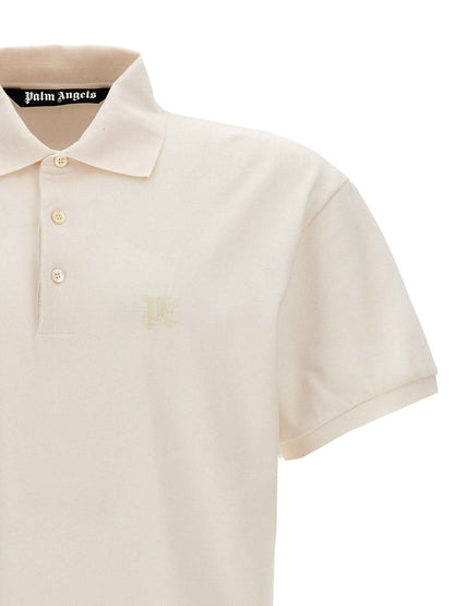 White Polyester Polo Shirt