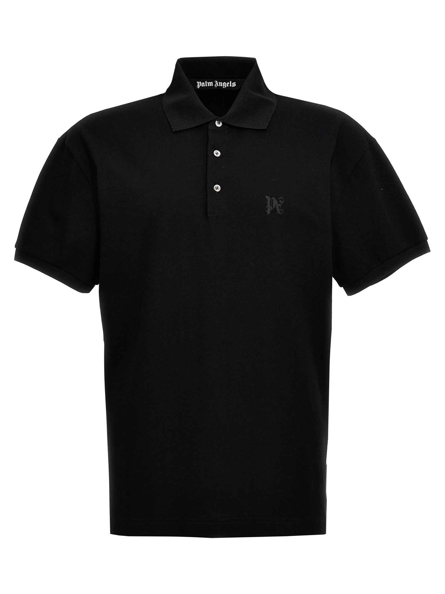 Black Polyester Polo Shirt