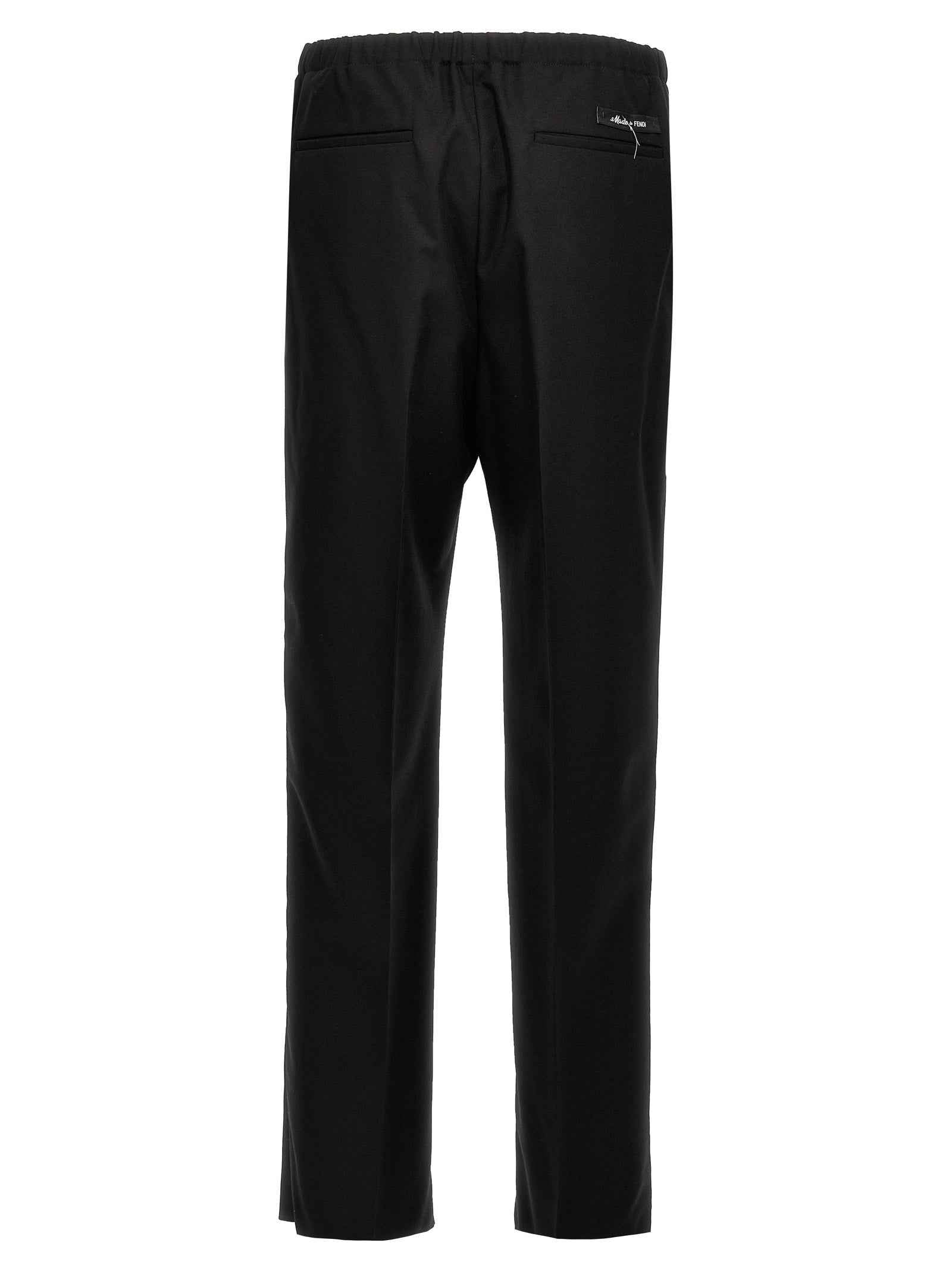 Black Virgin Wool Dress Pants