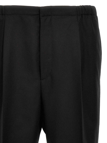 Black Virgin Wool Dress Pants