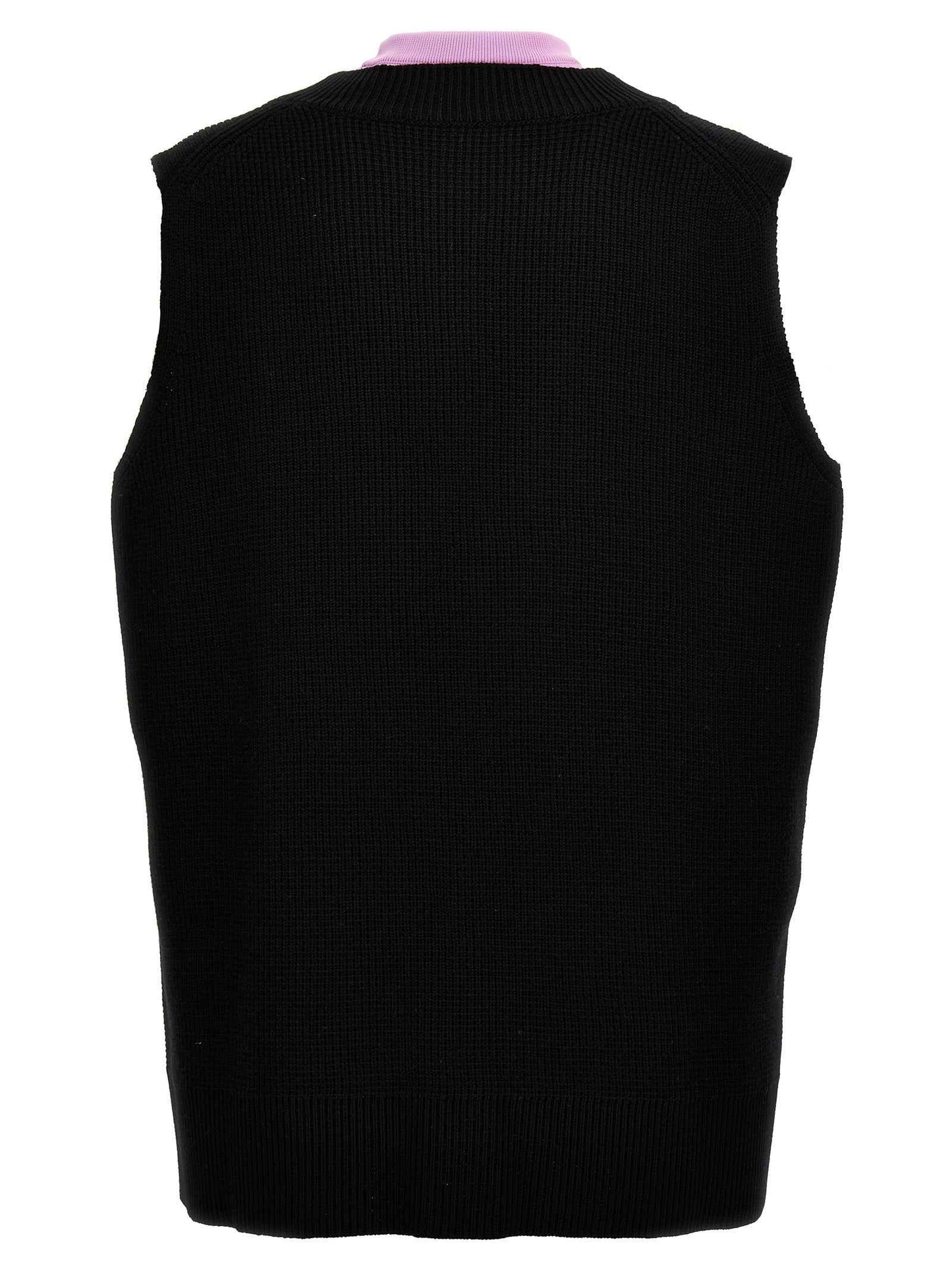 Multicolor Wool Sleeveles Sweater