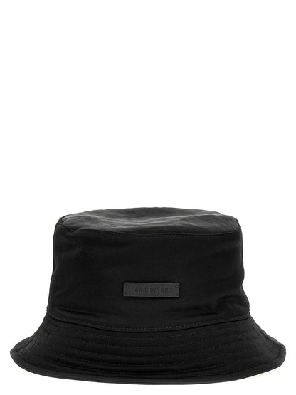 Black Polyamide Bucket Hat