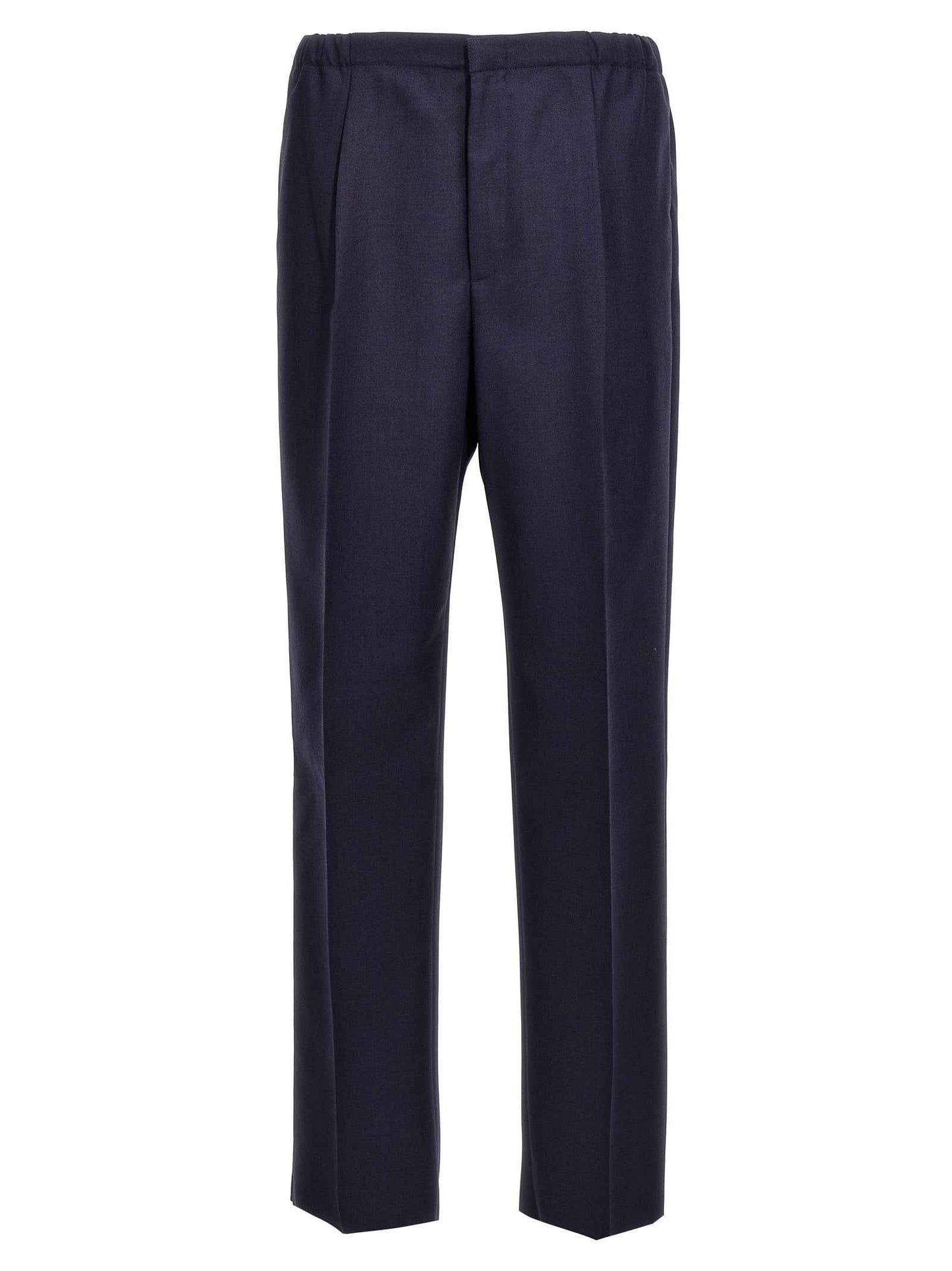 Blue Virgin Wool Pants