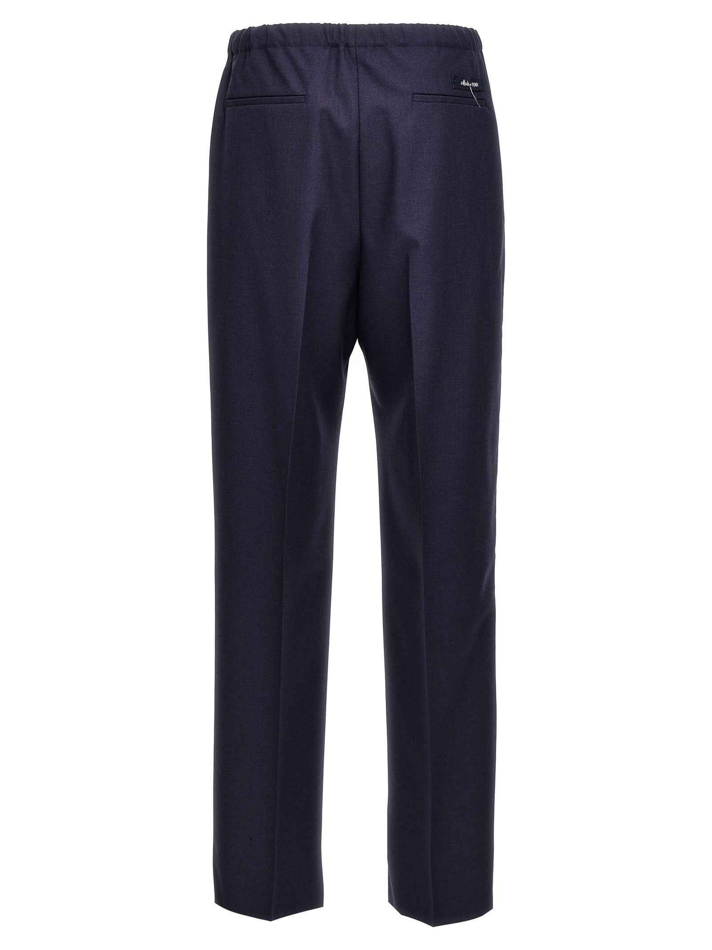Blue Virgin Wool Pants