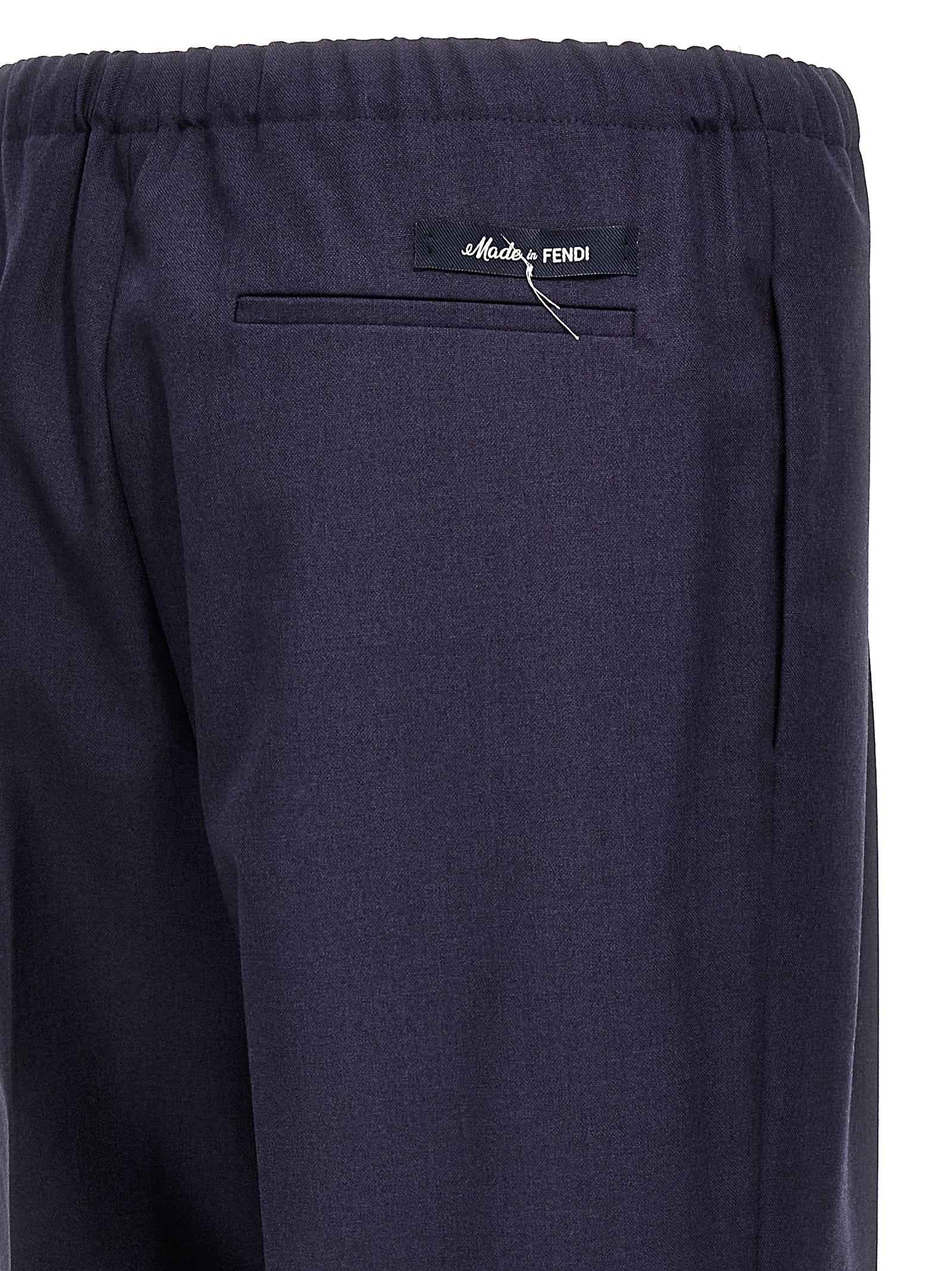 Blue Virgin Wool Pants
