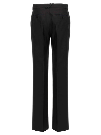 Black Virgin Wool Dress Pants