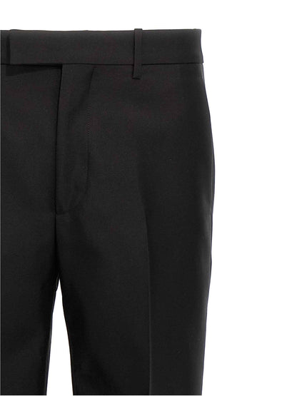 Black Virgin Wool Dress Pants