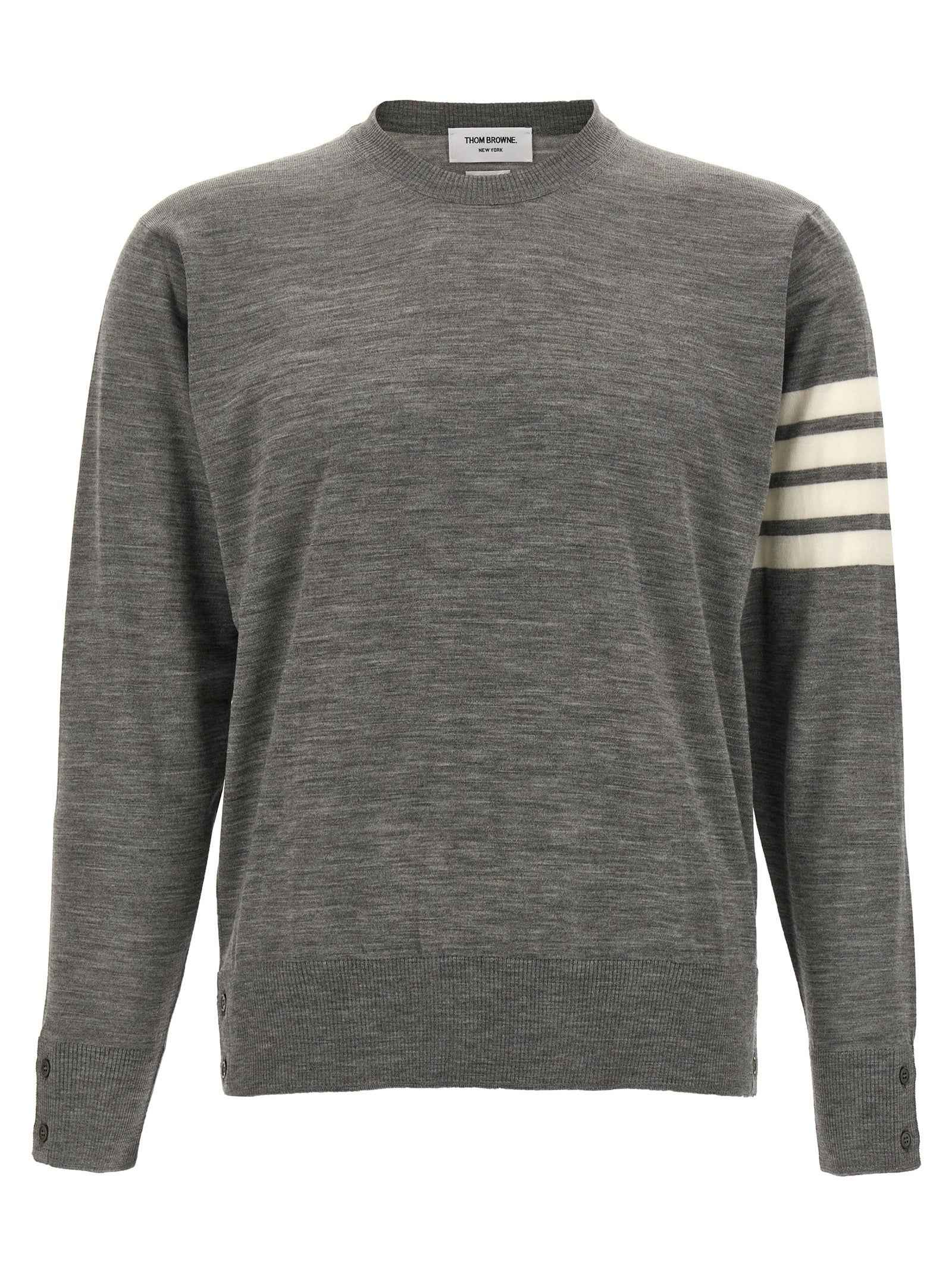 Gray Virgin Wool Cardigan