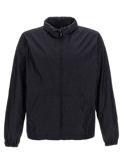 Blue Polyamide Shell Jacket