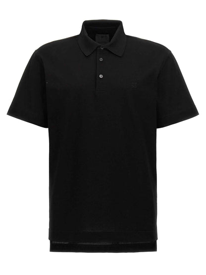 Black Cotton Polo Shirt