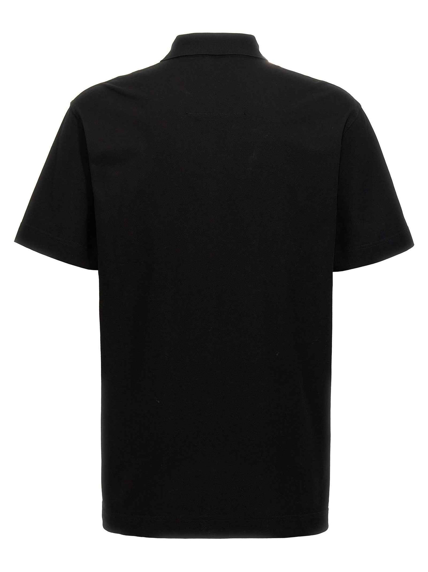 Black Cotton Polo Shirt