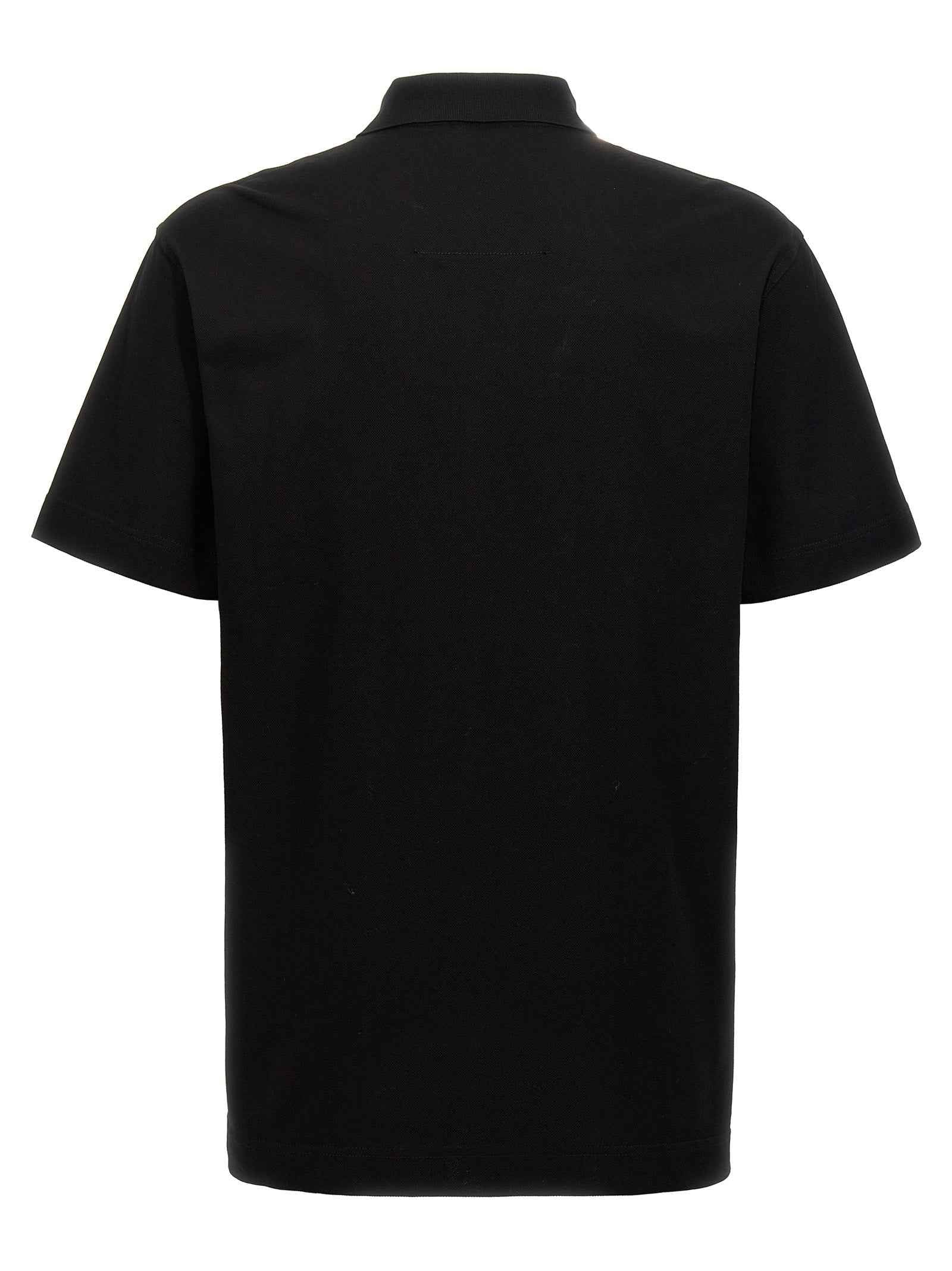 Black Cotton Polo Shirt