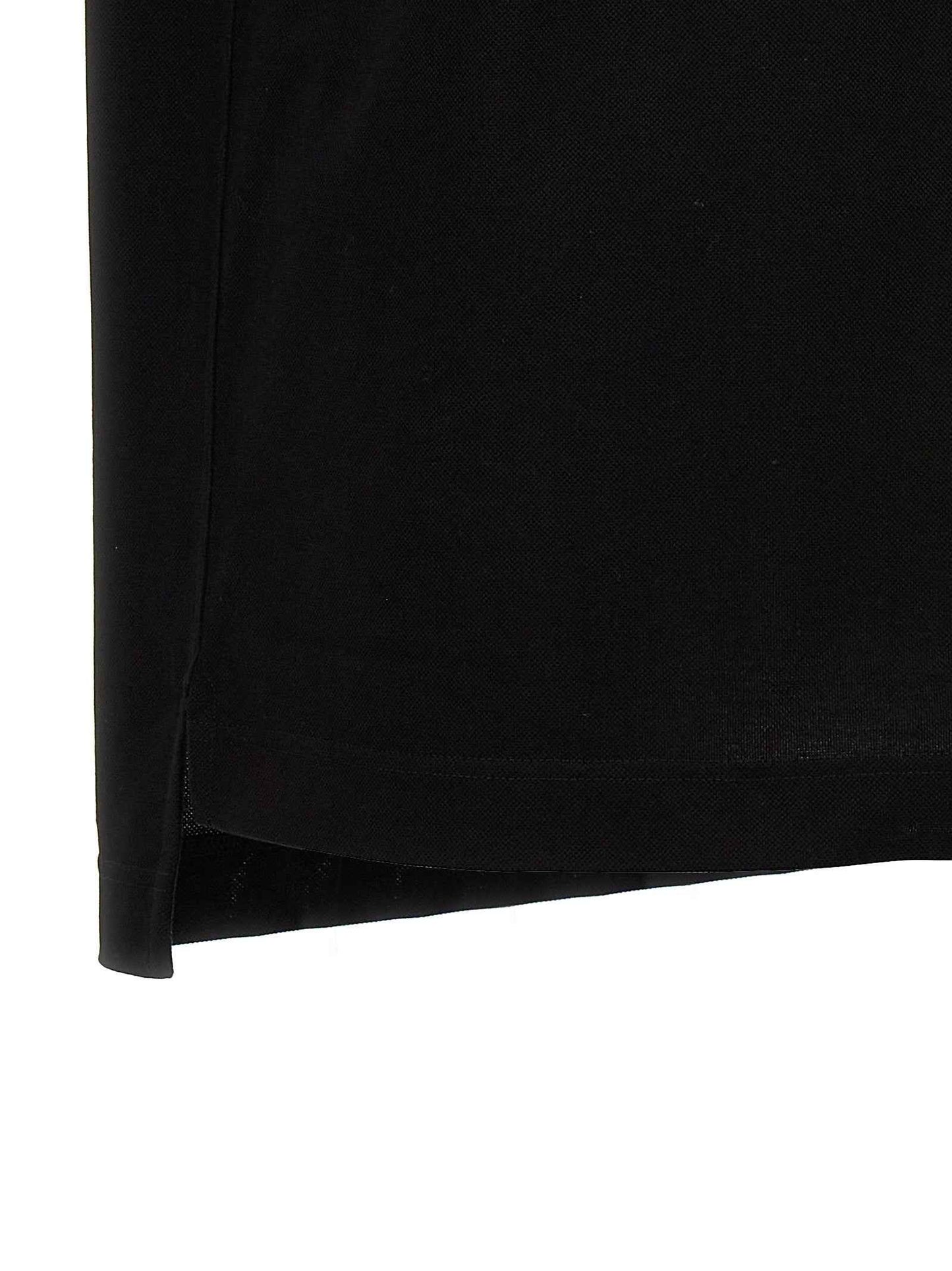Black Cotton Polo Shirt
