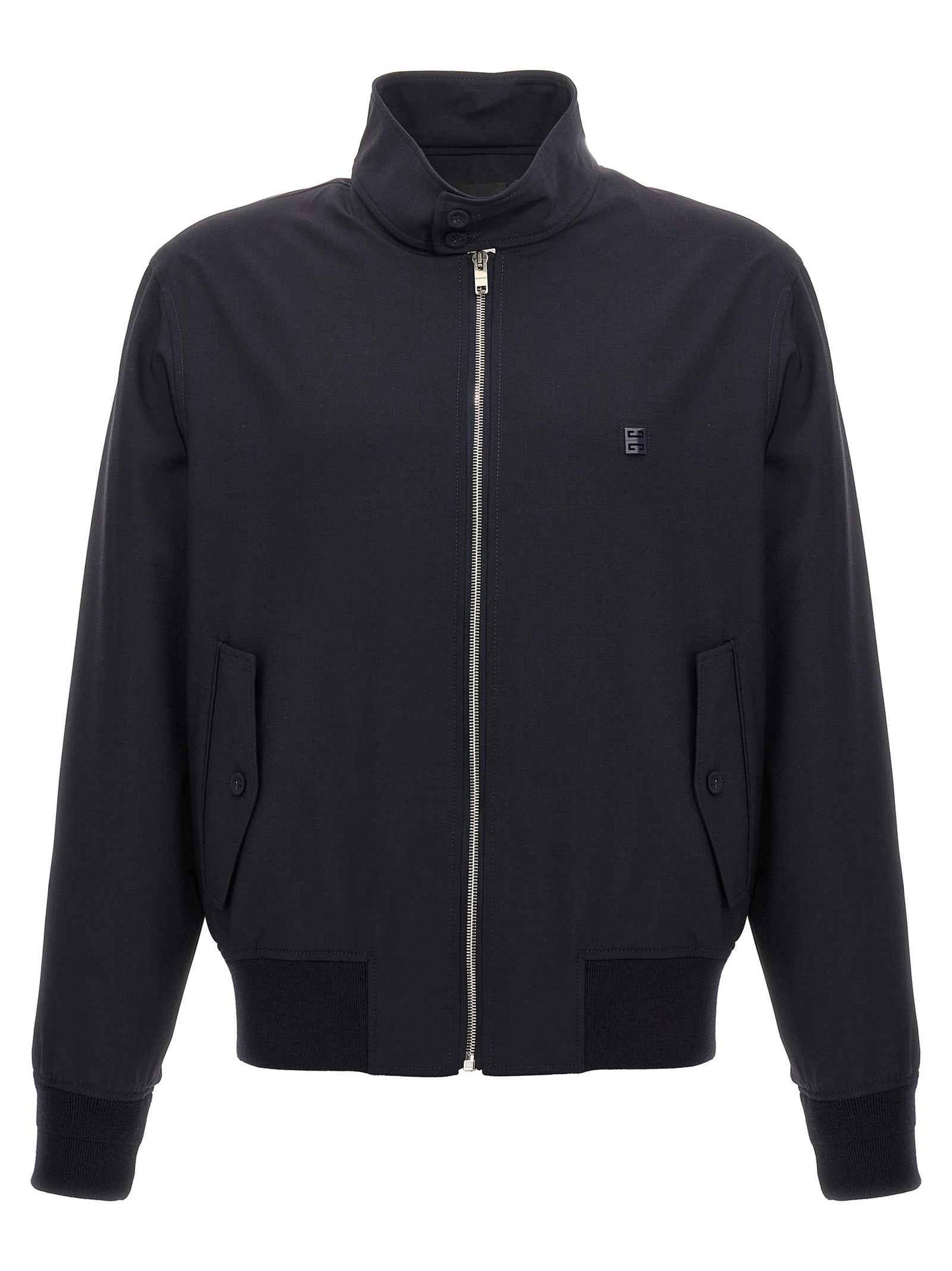 Blue Elastane Bomber