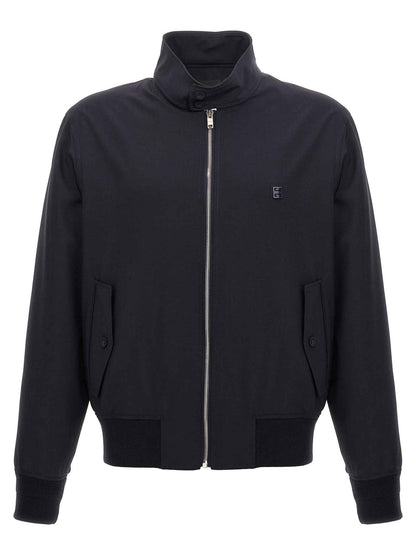 Blue Elastane Bomber