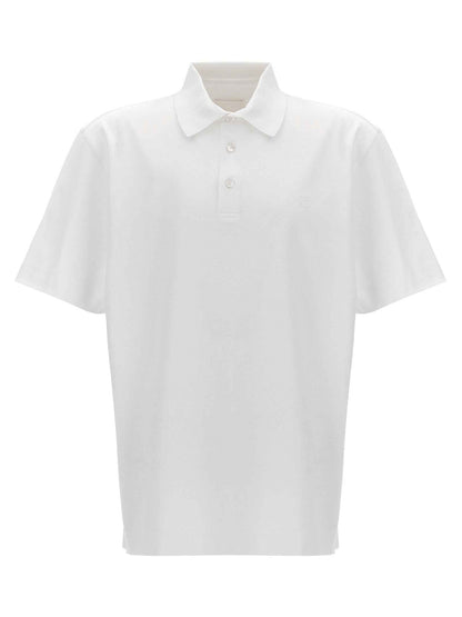 White Cotton Polo Shirt