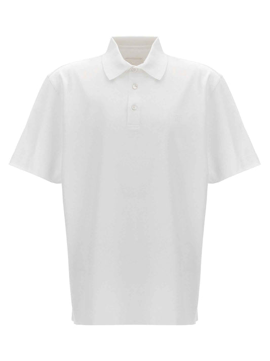 White Cotton Polo Shirt