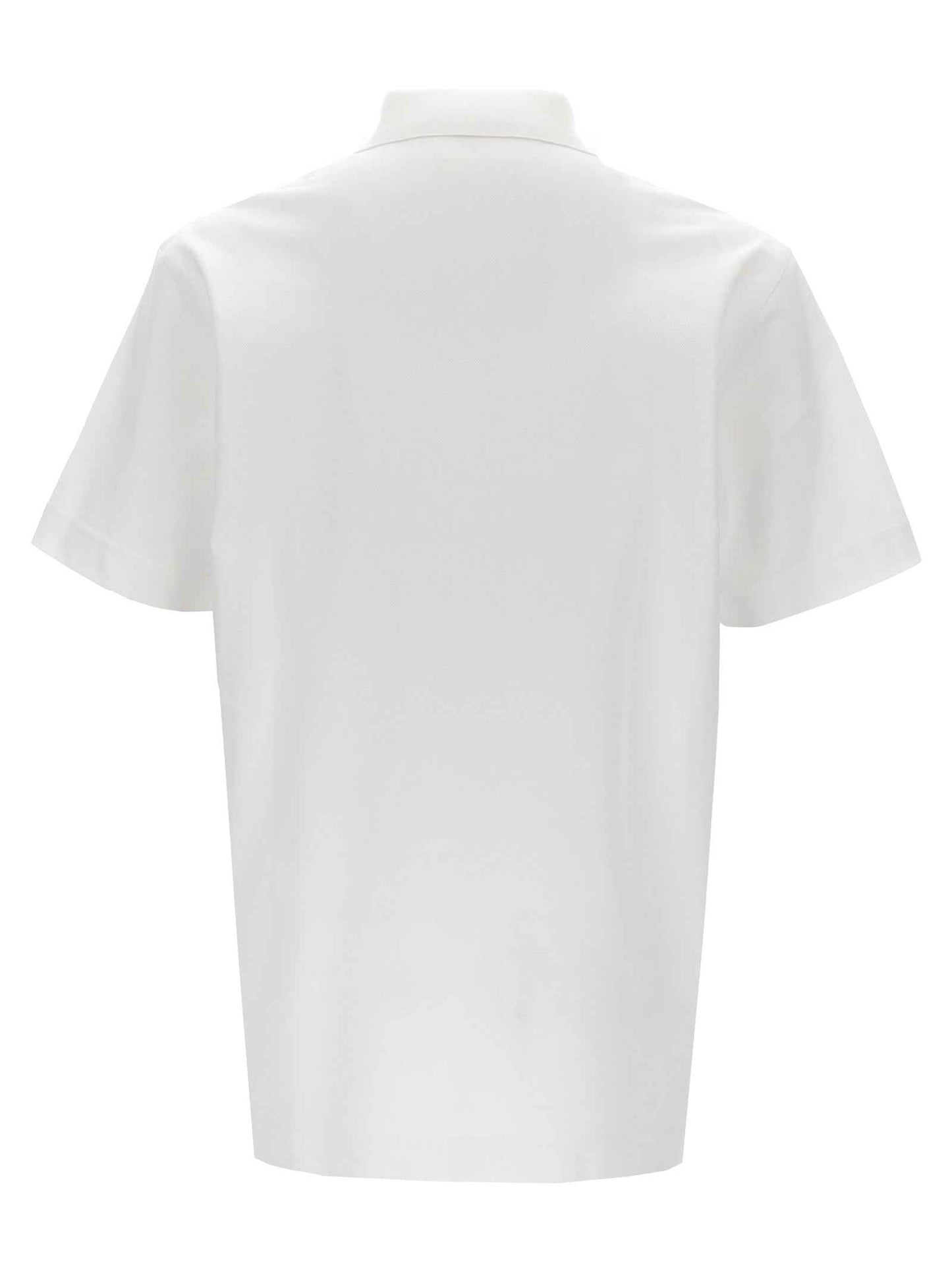 White Cotton Polo Shirt