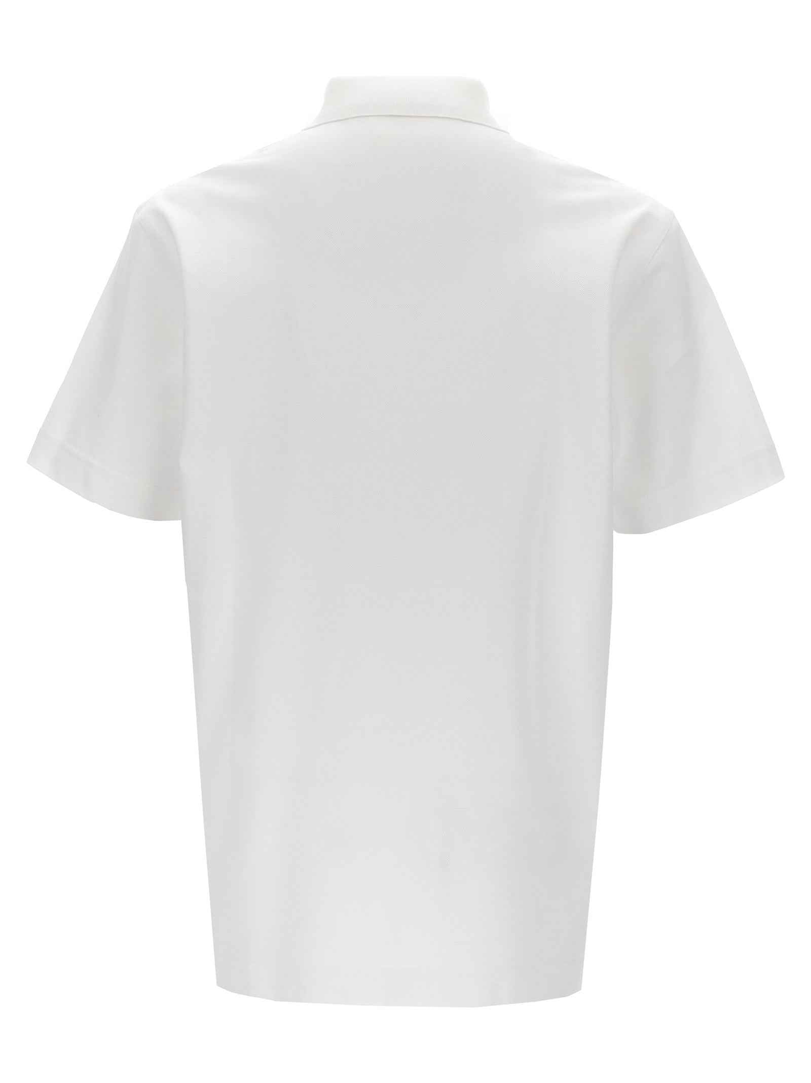 White Cotton Polo Shirt