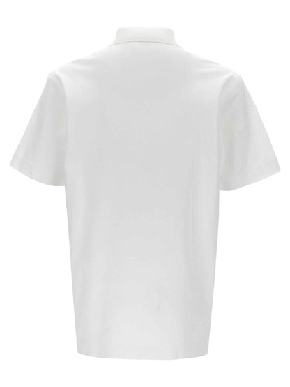 White Cotton Polo Shirt