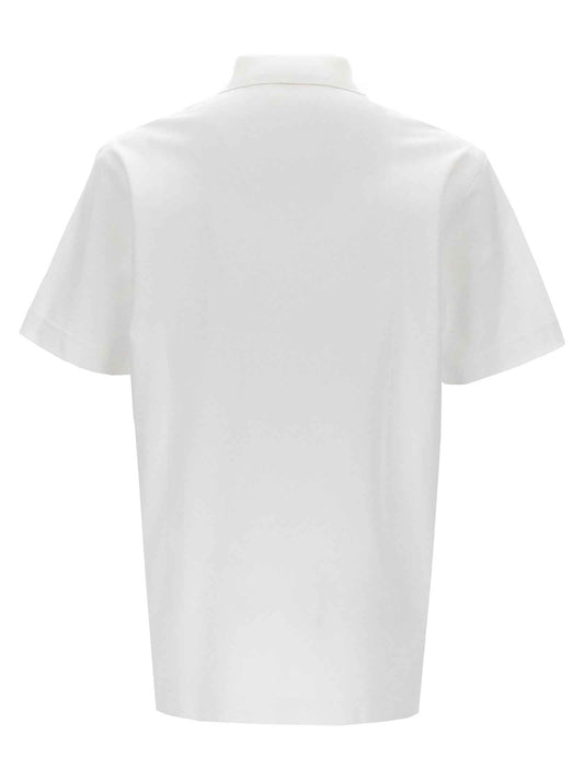 White Cotton Polo Shirt