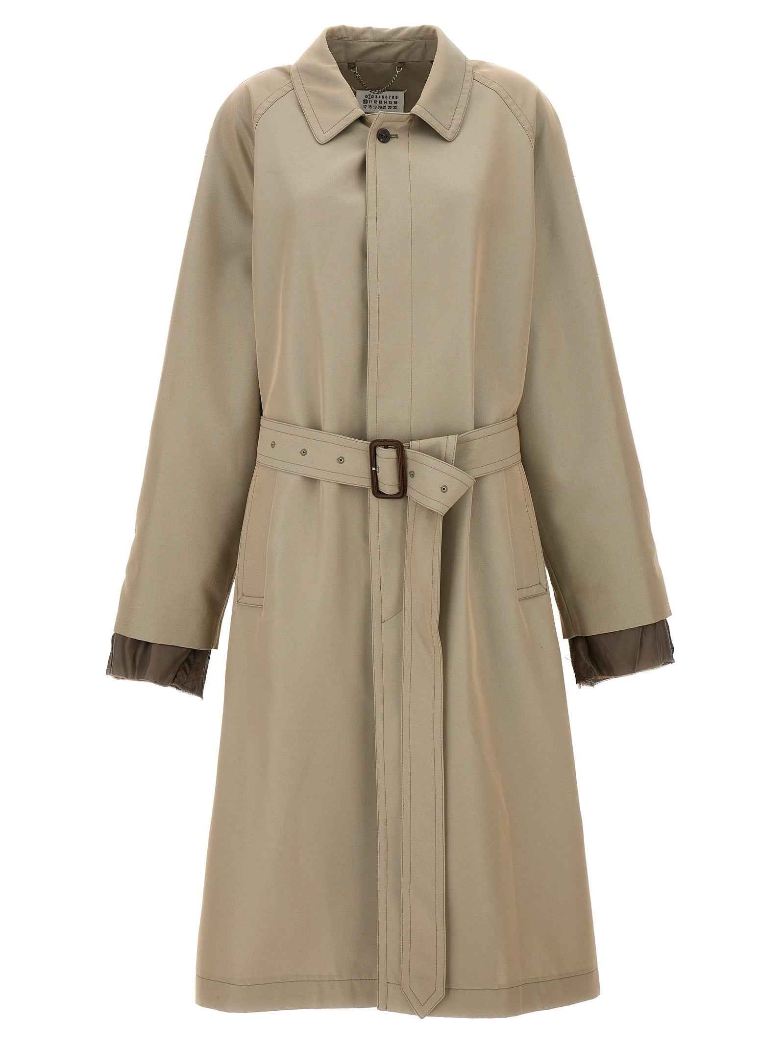 Beige Cotton Coat