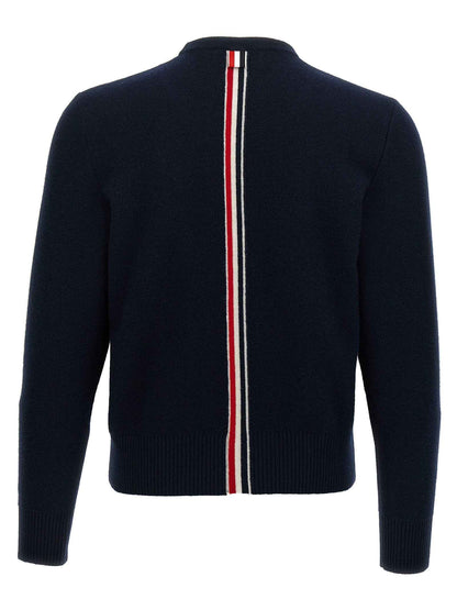 Blue Virgin Wool Cardigan
