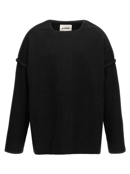 Black Wool Cardigan