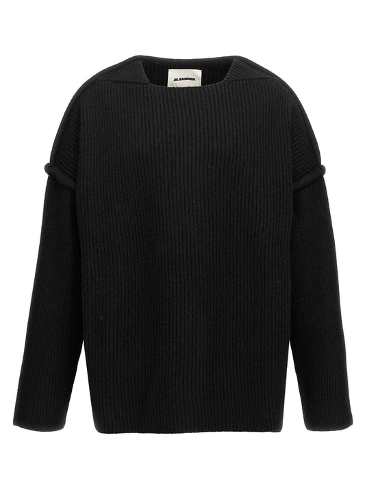 Black Wool Cardigan