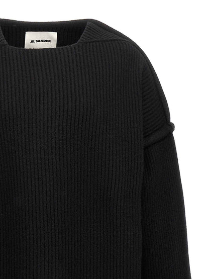 Black Wool Cardigan