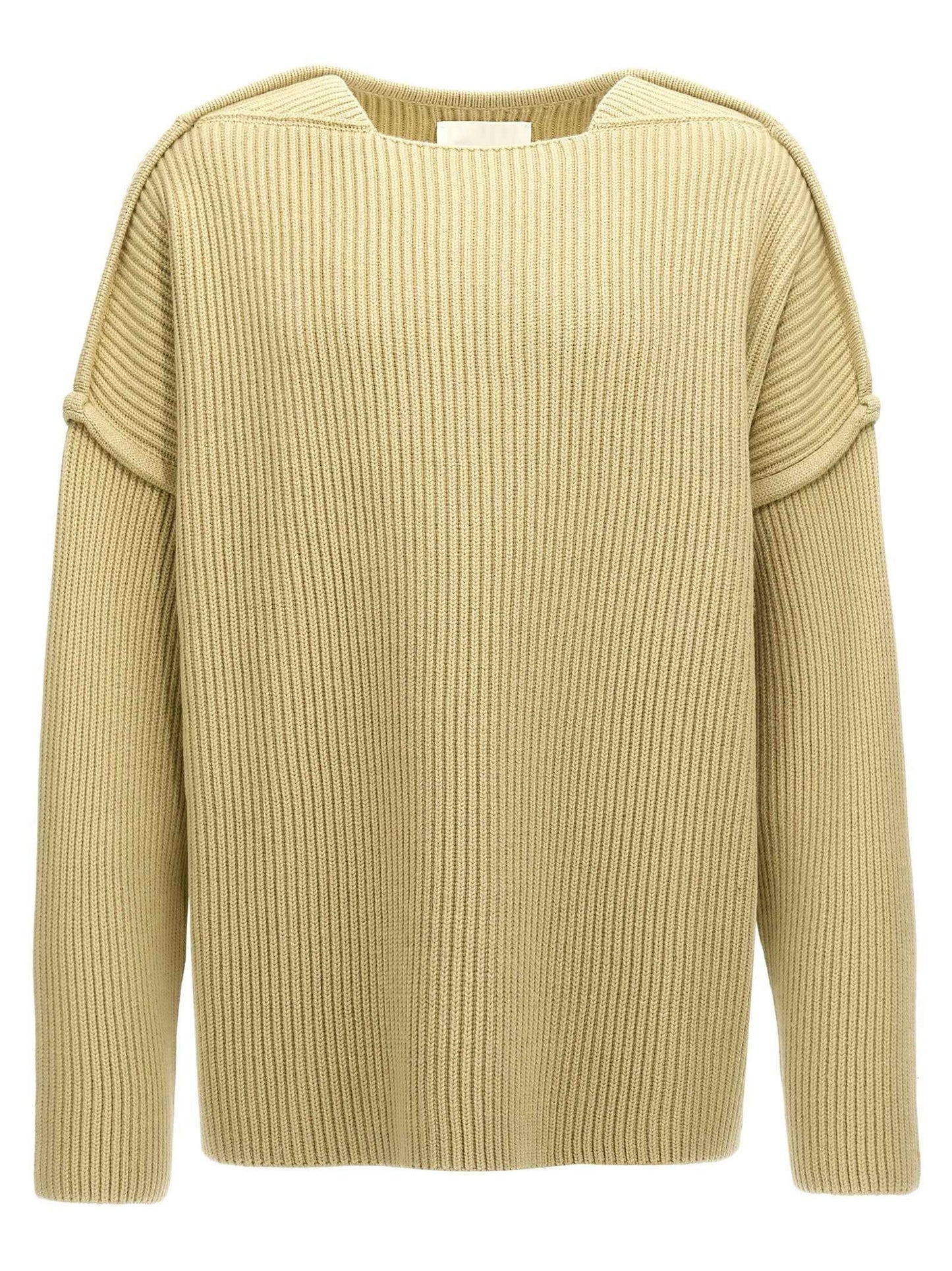 Bicolor Wool Cardigan