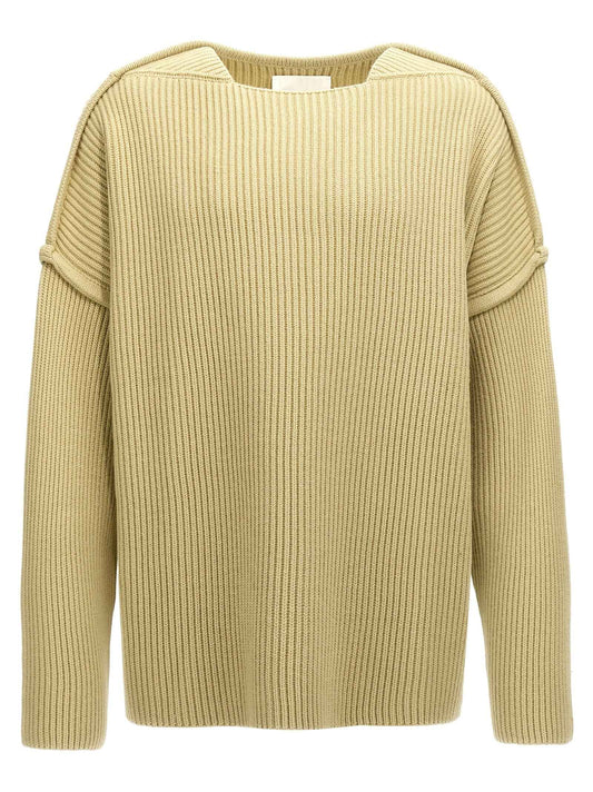 Bicolor Wool Cardigan