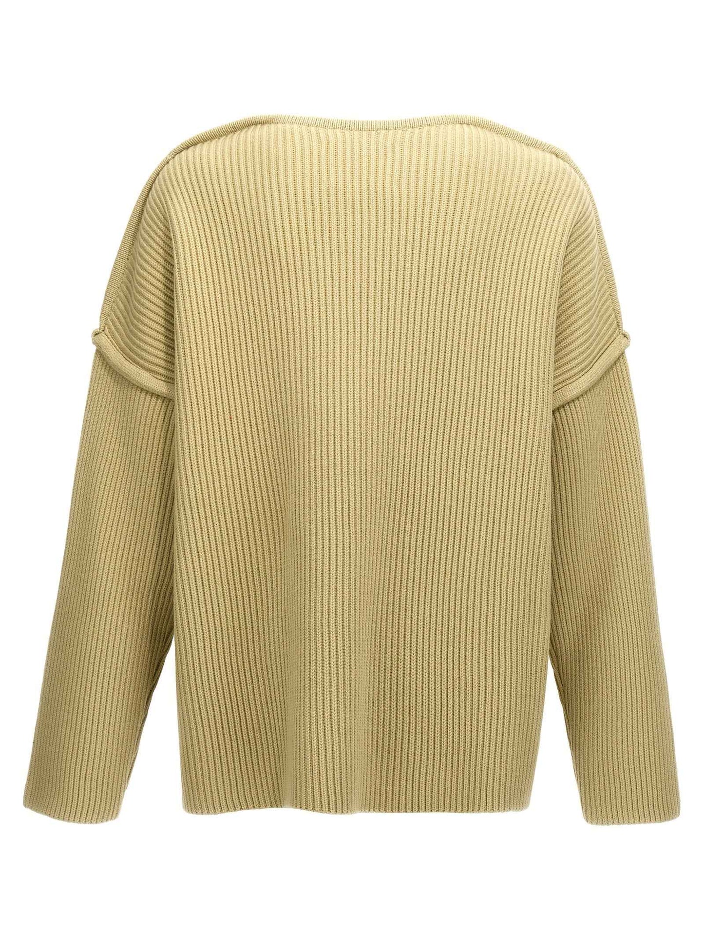 Bicolor Wool Cardigan
