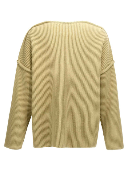 Bicolor Wool Cardigan