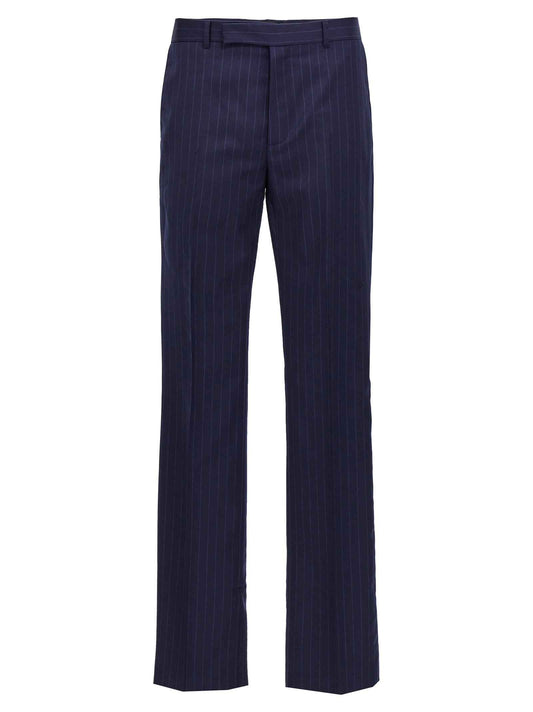 Blue Wool Dress Pants