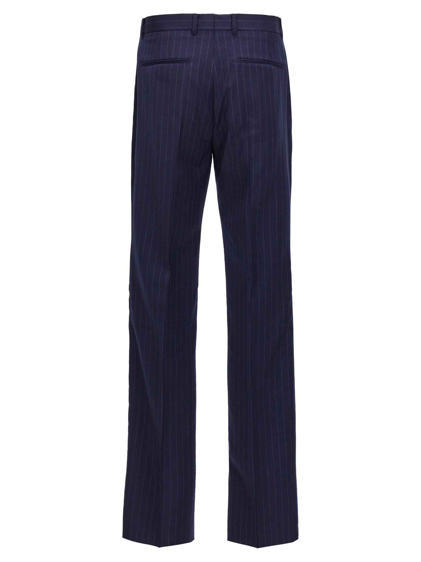 Blue Wool Dress Pants