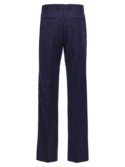 Blue Wool Dress Pants