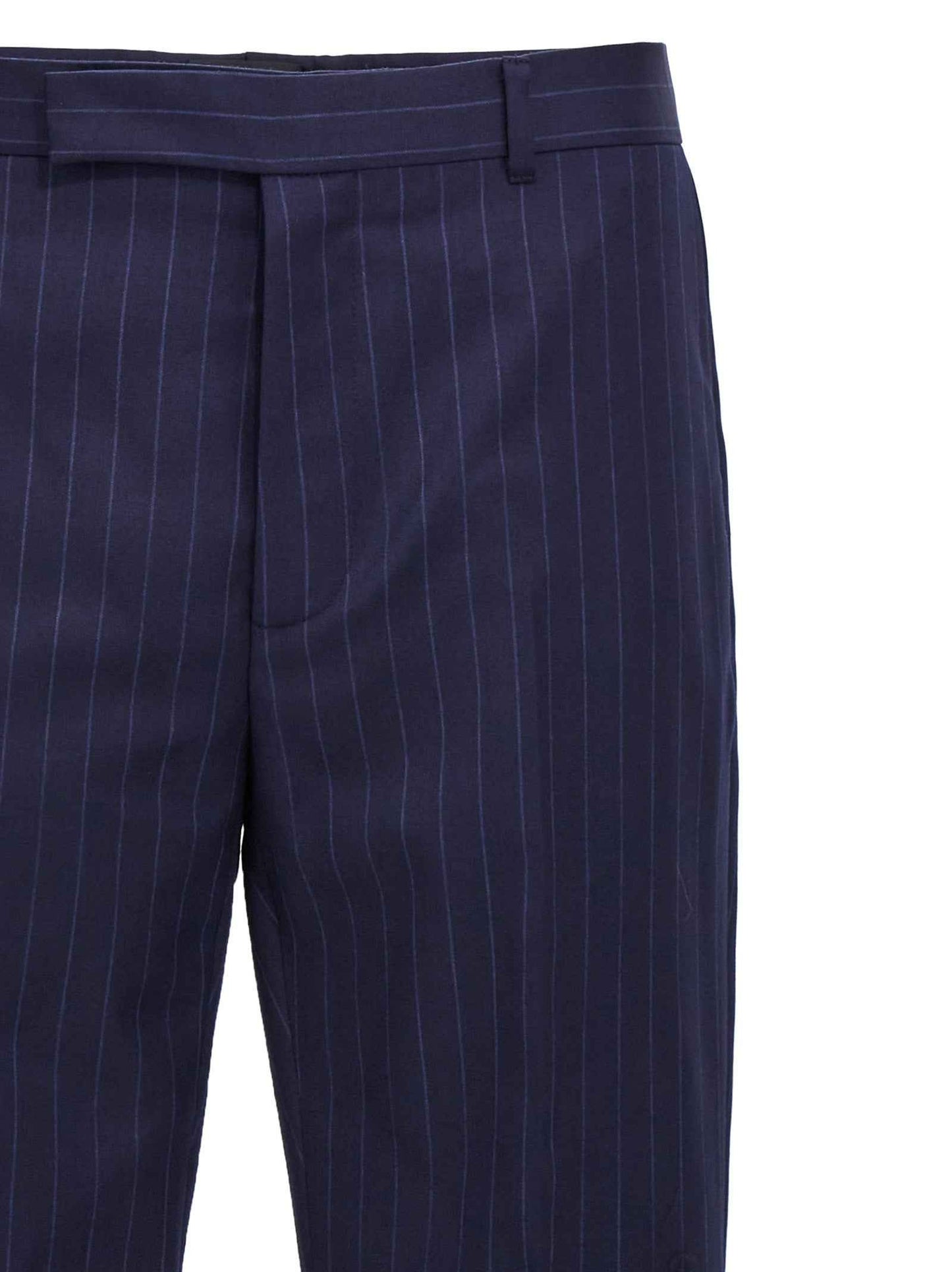 Blue Wool Dress Pants