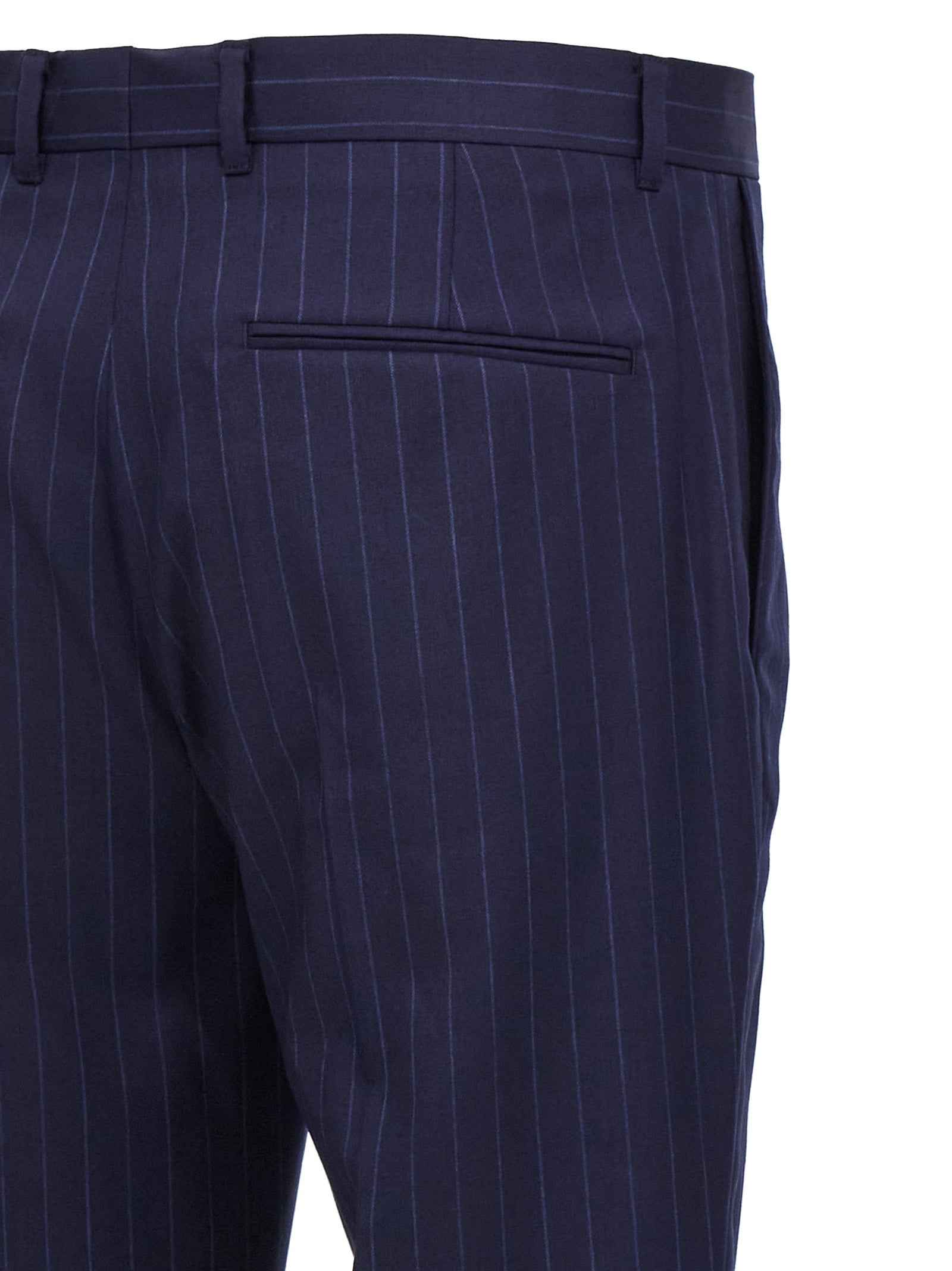 Blue Wool Dress Pants
