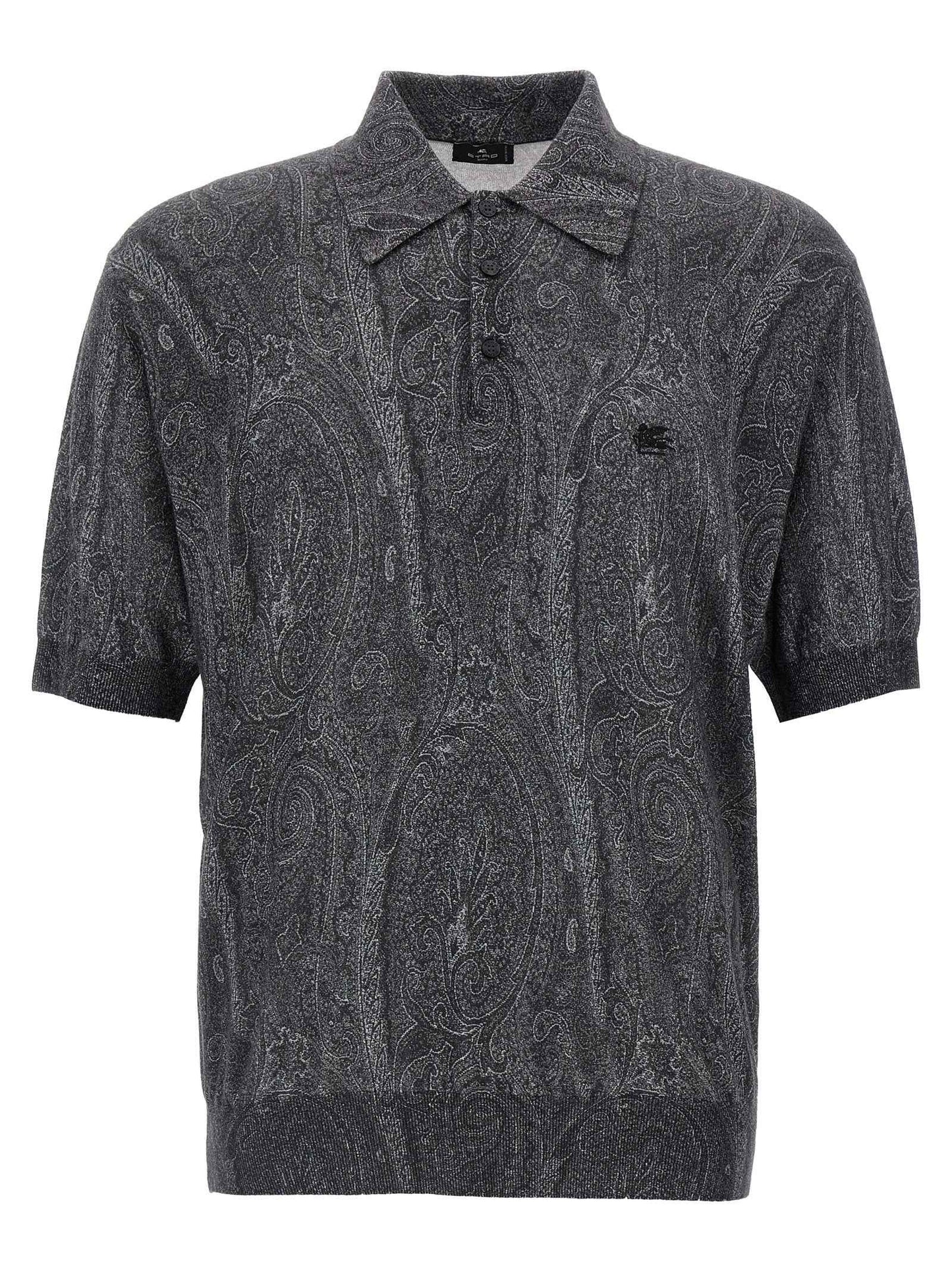 Multicolor Silk Polo Shirt