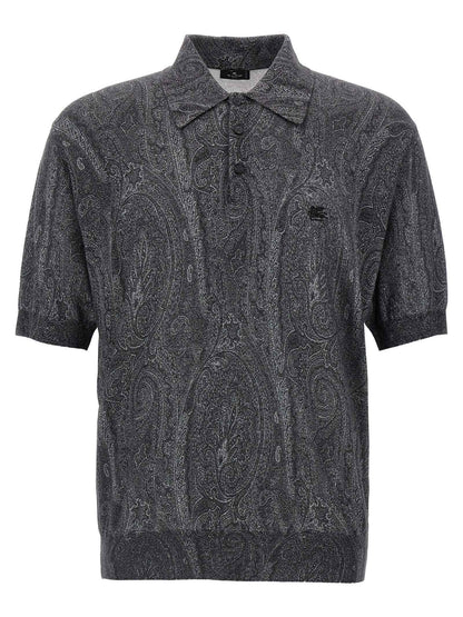 Multicolor Silk Polo Shirt